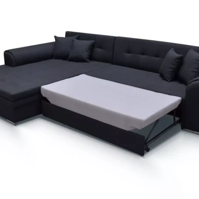 Ecksofa SANGITA 1 - schwarz, linke Ecke