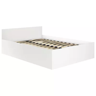 Einzelbett 100x200 OMERYA mit Stauraum - weiß