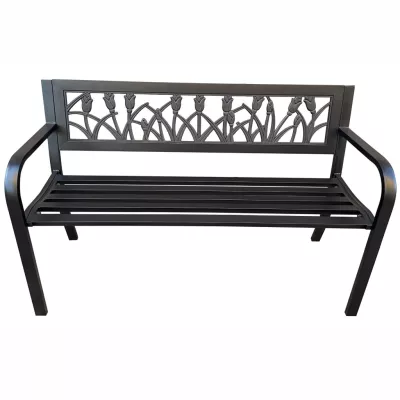 Metall-Gartenbank RABELA - schwarz
