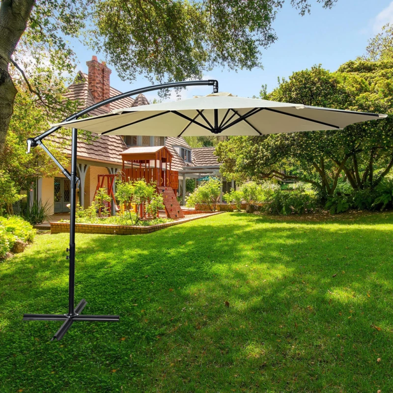 Großer Gartenschirm FENRIS – beige