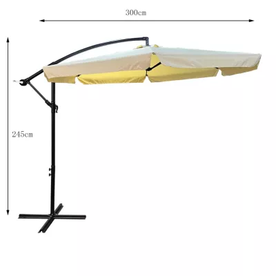 Großer verstellbarer Sonnenschirm ERYX - Beige