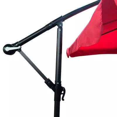 Großer, verstellbarer Sonnenschirm ERYX - rot
