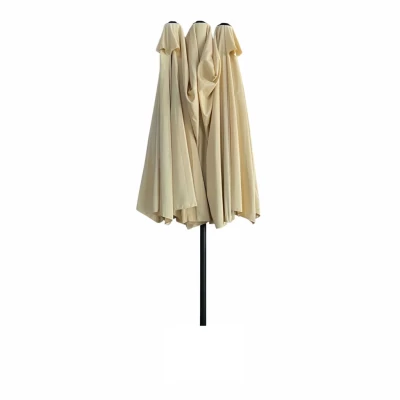 Doppelter Gartenschirm KAIRO - beige