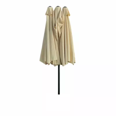Doppelter Gartenschirm KAIRO - beige
