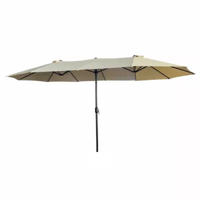 Doppelter Gartenschirm KAIRO - beige