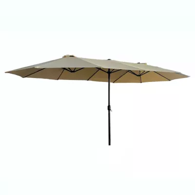 Doppelter Gartenschirm KAIRO - beige