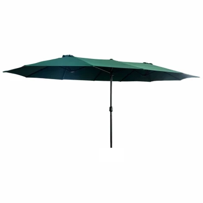 Doppelter Gartenschirm KAIRO - dunkelgrün