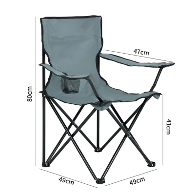 Klappbarer Campingstuhl ZARUN - grau