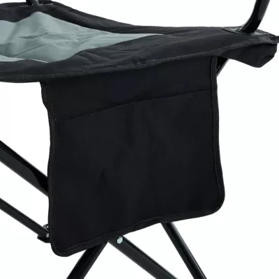Klappbarer Campingstuhl LIORAN - schwarz/grau