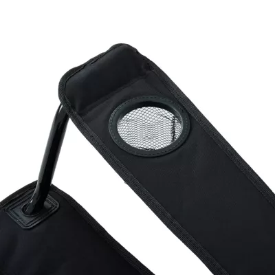 Klappbarer Campingstuhl LIORAN - schwarz/grau