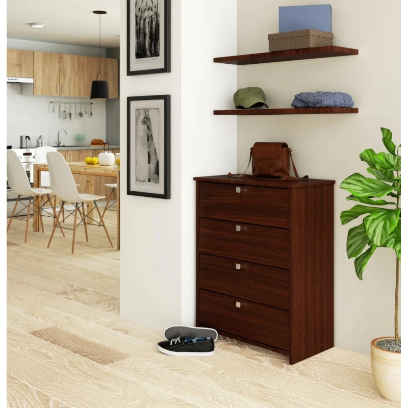 Schuhschrank mit Flügeltüren SIRIEL - Wenge