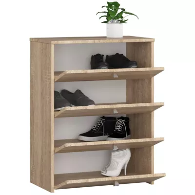 Schuhschrank mit Flügeltüren SIRIEL - Sonoma Eiche