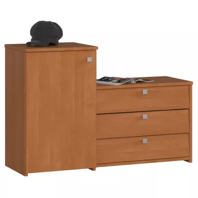 Schuhschrank mit Schrank VIRIAN - Erle