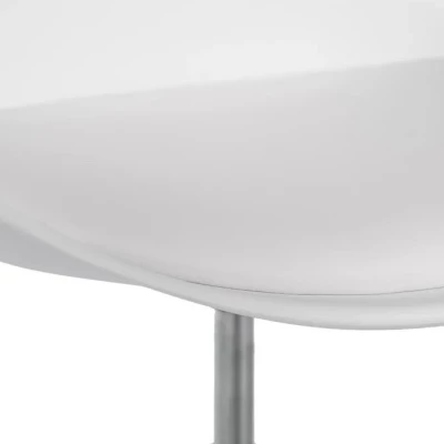 RHEA Drehstuhl – weiß/chrom