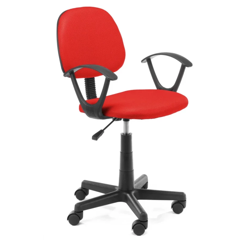 Kinderdrehstuhl BELORA - rot/schwarz