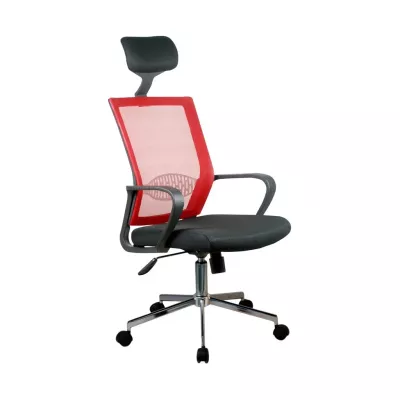 VIRAE Bürostuhl - rot / schwarz
