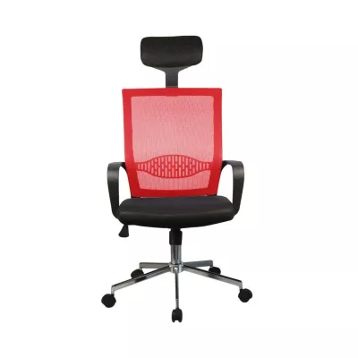 VIRAE Bürostuhl - rot / schwarz