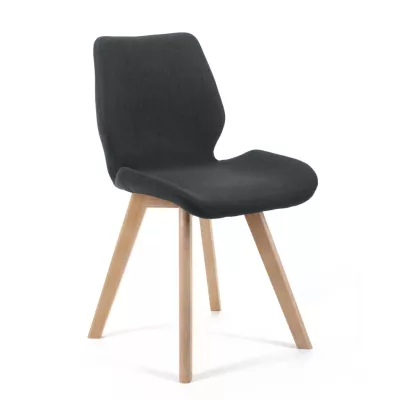 4er-Set Esszimmerstühle KIMTE – schwarz/Buche