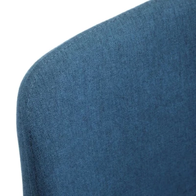 4er-Set Esszimmerstühle KIMTE - blau/Buche