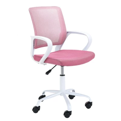 Kinderdrehstuhl ARNEA - weiß/rosa