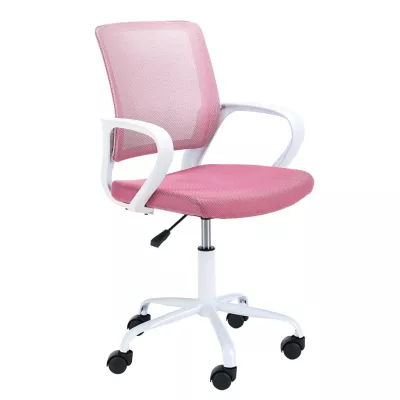 Kinderdrehstuhl ARNEA - weiß/rosa