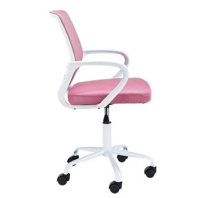Kinderdrehstuhl ARNEA - weiß/rosa