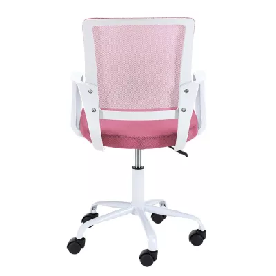 Kinderdrehstuhl ARNEA - weiß/rosa