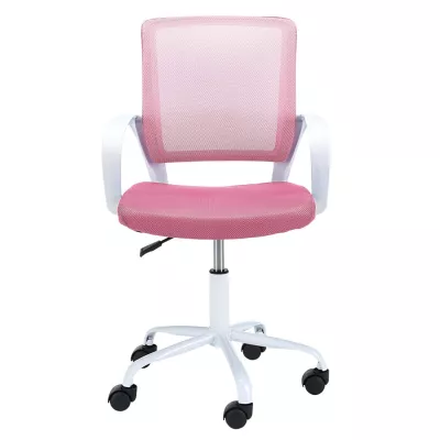 Kinderdrehstuhl ARNEA - weiß/rosa
