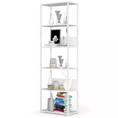 Metallregal 60 cm TOMIRAN - weiß