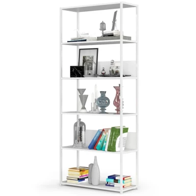 Metallregal 80 cm TOMIRAN - weiß