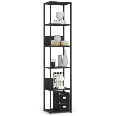 Metallregal 40 cm DERIVAL - schwarz