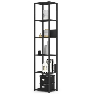Metallregal 40 cm DERIVAL - schwarz