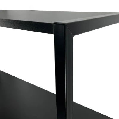 Metallregal 40 cm DERIVAL - schwarz