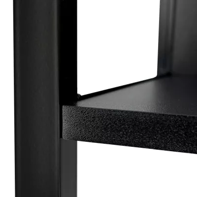 Metallregal 40 cm DERIVAL - schwarz