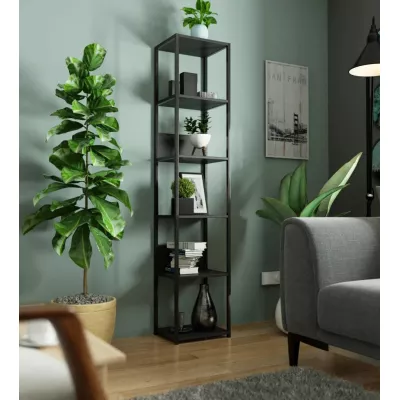 Metallregal 40 cm DERIVAL - schwarz