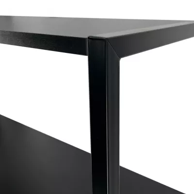 Metallregal 50 cm DERIVAL - schwarz