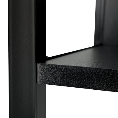 Metallregal 50 cm DERIVAL - schwarz