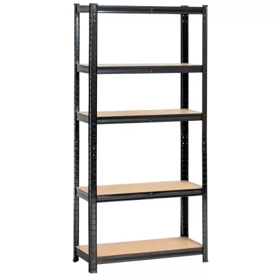 Haushaltsregal aus Metall, 70 cm, QARIAN - schwarz