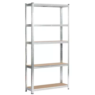 Haushaltsregal 90 cm QARIAN - silber
