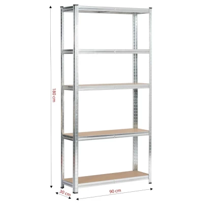 Haushaltsregal 90 cm QARIAN - silber