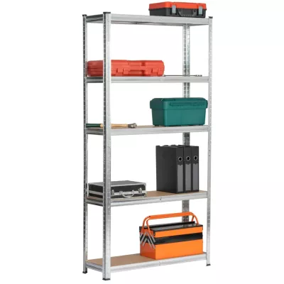 Haushaltsregal 90 cm QARIAN - silber