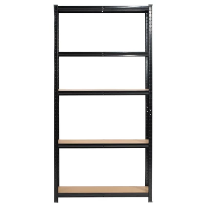 Set Metallregale für Zuhause, 90 cm, QARIAN - schwarz