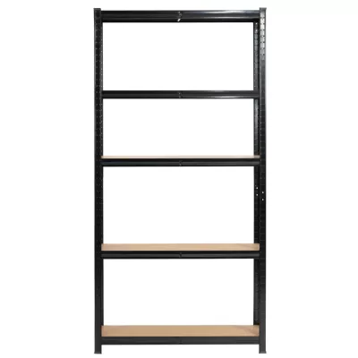 Set Metallregale für Zuhause, 90 cm, QARIAN - schwarz