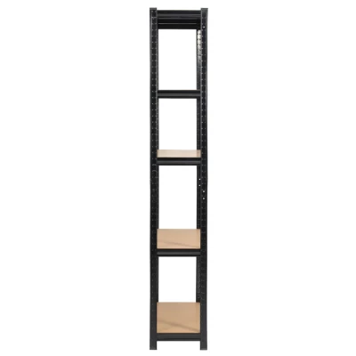 Set Metallregale für Zuhause, 90 cm, QARIAN - schwarz