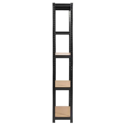 Set Metallregale für Zuhause, 90 cm, QARIAN - schwarz