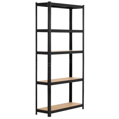 Set Metallregale für Zuhause, 90 cm, QARIAN - schwarz