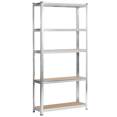 Metallregal-Set für Zuhause, 90 cm, QARIAN - Silber