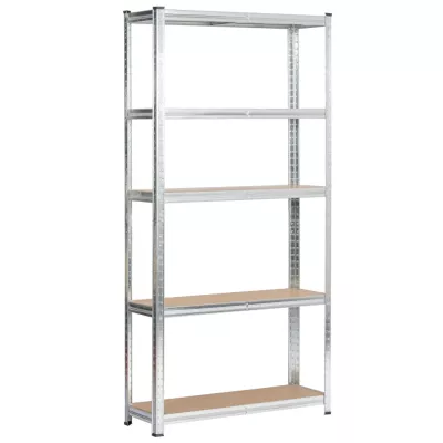 Metallregal-Set für Zuhause, 90 cm, QARIAN - Silber