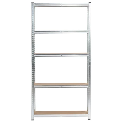 Metallregal-Set für Zuhause, 90 cm, QARIAN - Silber