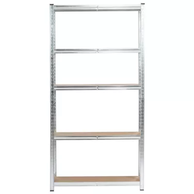Metallregal-Set für Zuhause, 90 cm, QARIAN - Silber